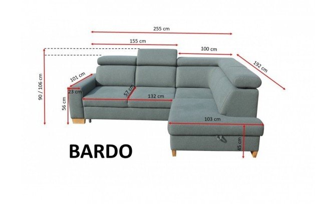 Угловой диван BARDO